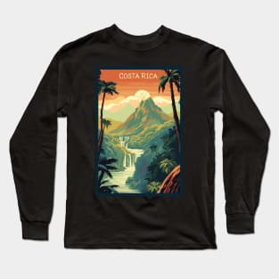 Costa Rica, Travel Poster Long Sleeve T-Shirt